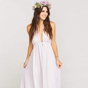 Show Me Your MuMu Luna Halter Dress Light Lavender